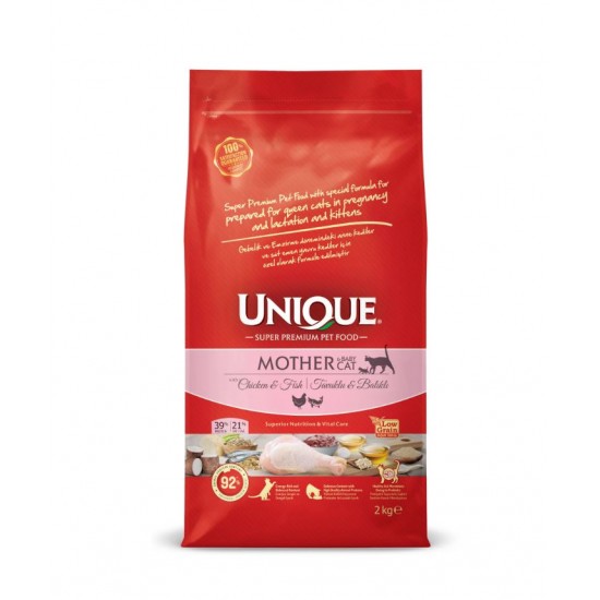 Unique Anne Ve Yavru Kedi Maması Tavuklu&Balıklı 2 kg